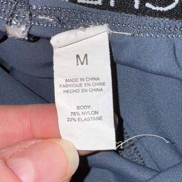 PCheeBum Scrunch Butt 7/8 Leggings Women's Size M Gray Elastic Waist Mid Rise - Picture 4 of 4